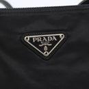 PRADA Shoulder Bag Nylon Black Silver Auth ep11379-17