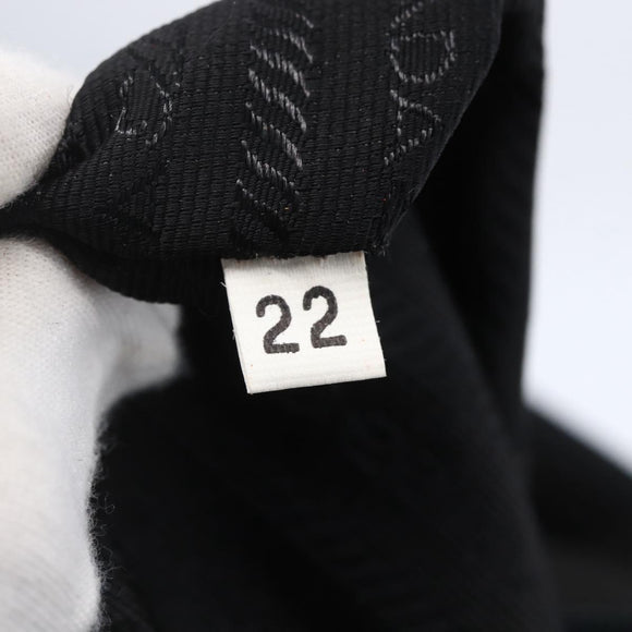 PRADA Shoulder Bag Nylon Black Silver Auth ep11379