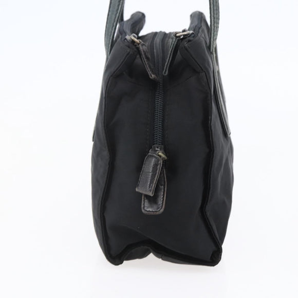 PRADA Shoulder Bag Nylon Black Silver Auth ep11379