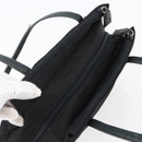 PRADA Shoulder Bag Nylon Black Silver Auth ep11379-6