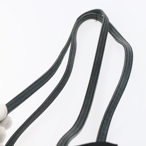 PRADA Shoulder Bag Nylon Black Silver Auth ep11379