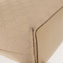 GUCCI GG Canvas Tote Bag Beige Silver 31244 Auth ep11382-15