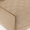 GUCCI GG Canvas Tote Bag Beige Silver 31244 Auth ep11382-17