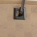 GUCCI GG Canvas Tote Bag Beige Silver 31244 Auth ep11382-10