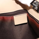 GUCCI GG Canvas Tote Bag Beige Silver 31244 Auth ep11382-18