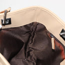 GUCCI GG Canvas Tote Bag Beige Silver 31244 Auth ep11382-20