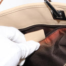 GUCCI GG Canvas Tote Bag Beige Silver 31244 Auth ep11382-12