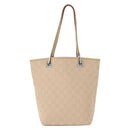 GUCCI GG Canvas Tote Bag Beige Silver 31244 Auth ep11382-13