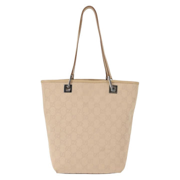 GUCCI GG Canvas Tote Bag Beige Silver 31244 Auth ep11382 - 0