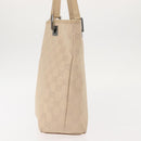 GUCCI GG Canvas Tote Bag Beige Silver 31244 Auth ep11382-3