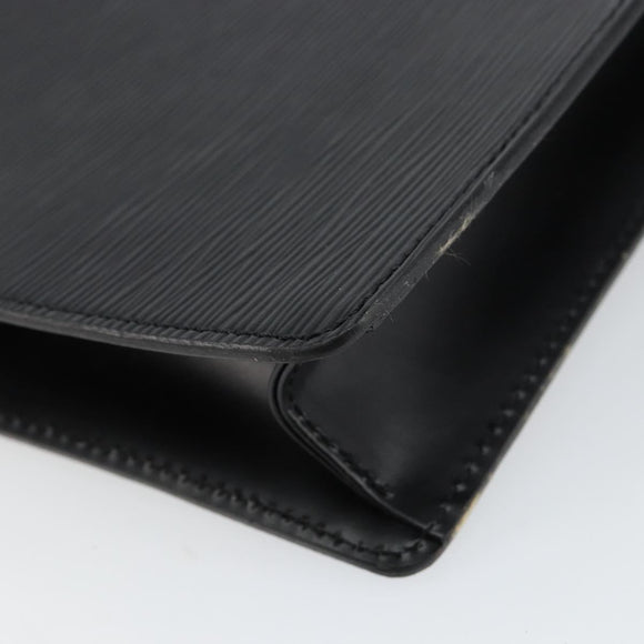 LOUIS VUITTON Epi Pochette Homme Clutch Bag Black Noir M52522 LV Auth ep11385