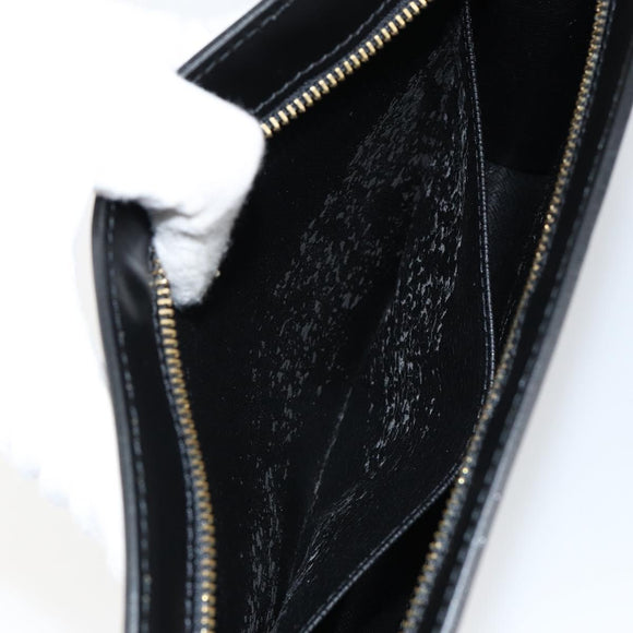 LOUIS VUITTON Epi Pochette Homme Clutch Bag Black Noir M52522 LV Auth ep11385