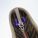 FENDI Zucca Canvas Tote Bag PVC Black Brown Auth ep11387-17