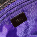 FENDI Zucca Canvas Tote Bag PVC Black Brown Auth ep11387-18