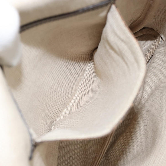 GUCCI GG Supreme Shoulder Bag PVC Leather Beige 223666 Auth ep11388