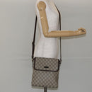 GUCCI GG Supreme Shoulder Bag PVC Leather Beige 223666 Auth ep11388-22