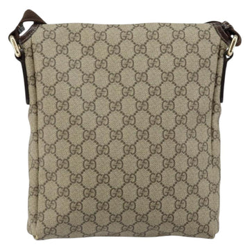 GUCCI GG Supreme Shoulder Bag PVC Leather Beige 223666 Auth ep11388 - 0