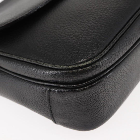 Burberrys Shoulder Bag Leather Brown Gold Auth ep11389