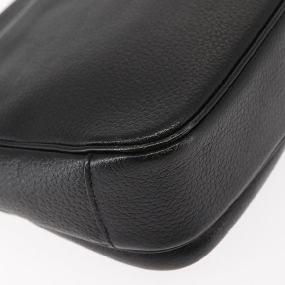 Burberrys Shoulder Bag Leather Brown Gold Auth ep11389