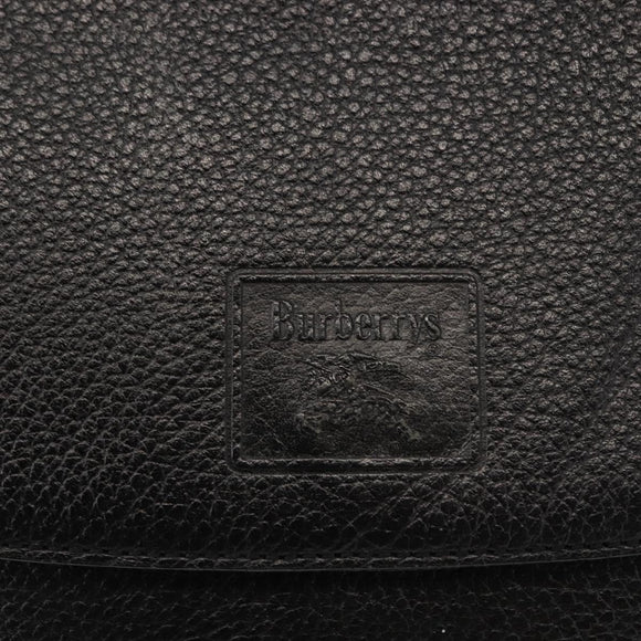 Burberrys Shoulder Bag Leather Brown Gold Auth ep11389