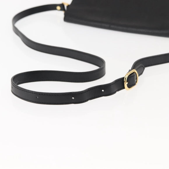 Burberrys Shoulder Bag Leather Brown Gold Auth ep11389