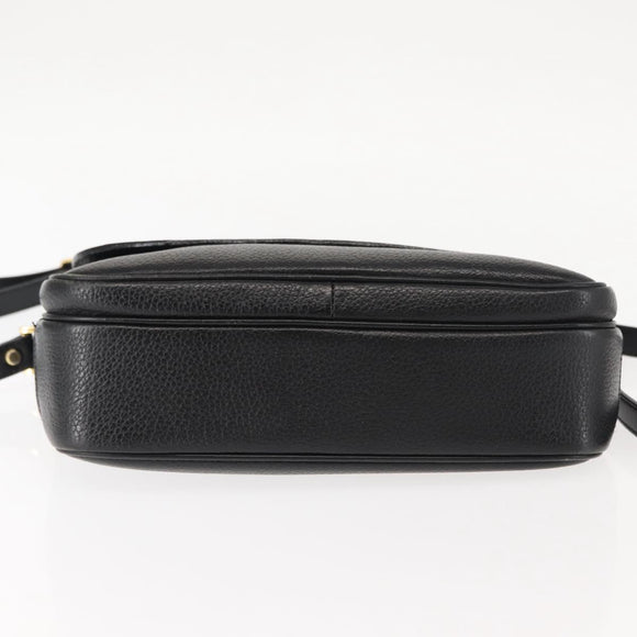 Burberrys Shoulder Bag Leather Brown Gold Auth ep11389