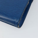 LOUIS VUITTON Epi Art Deco Clutch Bag Blue M52635 LV Auth ep11390-15