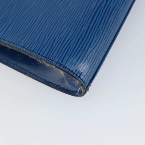 LOUIS VUITTON Epi Art Deco Clutch Bag Blue M52635 LV Auth ep11390