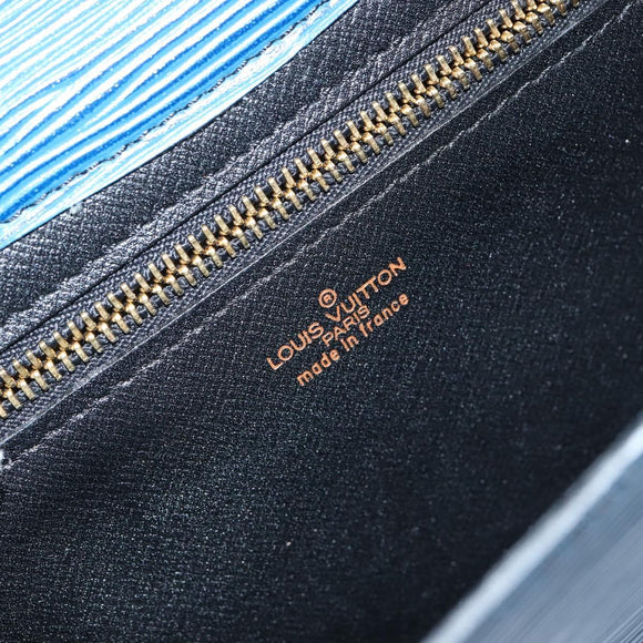 LOUIS VUITTON Epi Art Deco Clutch Bag Blue M52635 LV Auth ep11390