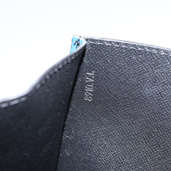 LOUIS VUITTON Epi Art Deco Clutch Bag Blue M52635 LV Auth ep11390