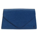 LOUIS VUITTON Epi Art Deco Clutch Bag Blue M52635 LV Auth ep11390-13