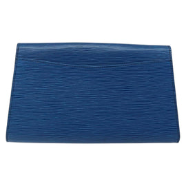 LOUIS VUITTON Epi Art Deco Clutch Bag Blue M52635 LV Auth ep11390 - 0