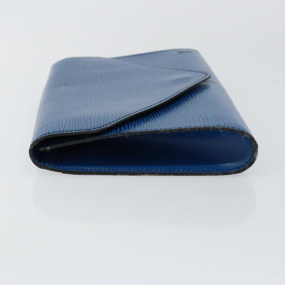LOUIS VUITTON Epi Art Deco Clutch Bag Blue M52635 LV Auth ep11390