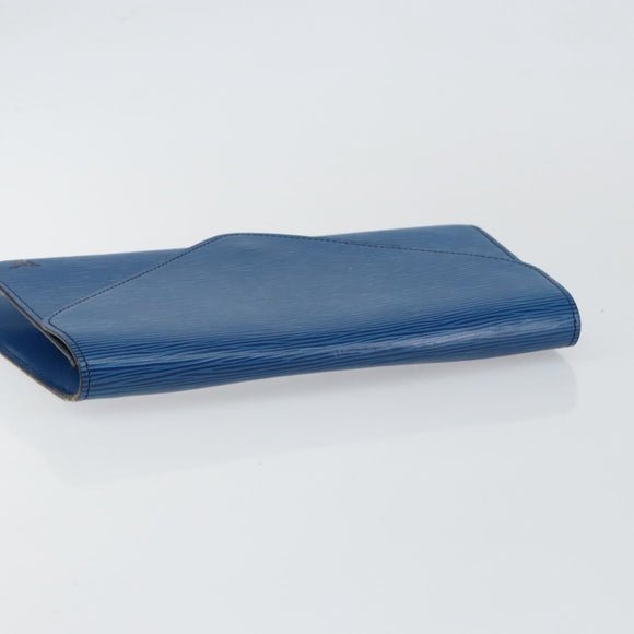 LOUIS VUITTON Epi Art Deco Clutch Bag Blue M52635 LV Auth ep11390