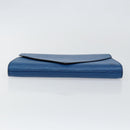 LOUIS VUITTON Epi Art Deco Clutch Bag Blue M52635 LV Auth ep11390-6