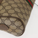GUCCI GG Supreme Web Sherry Line Shoulder Bag PVC Beige 56 02 005 Auth ep11392-14