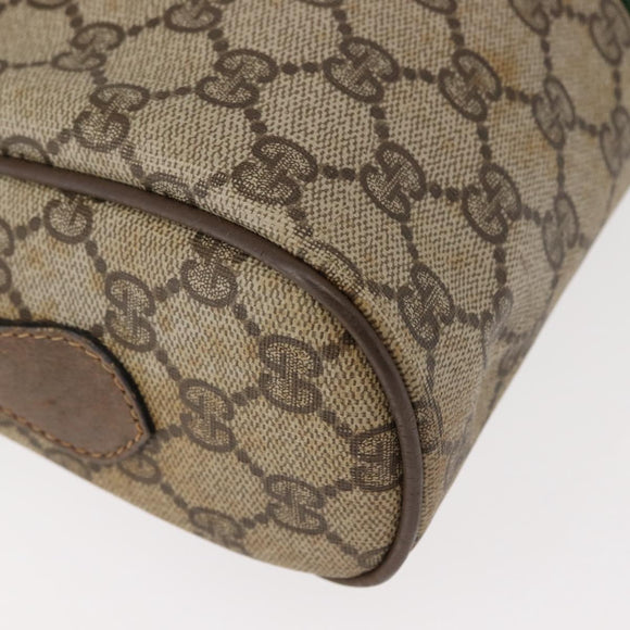 GUCCI GG Supreme Web Sherry Line Shoulder Bag PVC Beige 56 02 005 Auth ep11392