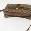 GUCCI GG Supreme Web Sherry Line Shoulder Bag PVC Beige 56 02 005 Auth ep11392-6