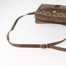 GUCCI GG Supreme Web Sherry Line Shoulder Bag PVC Beige 56 02 005 Auth ep11392-7