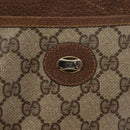 GUCCI GG Supreme Shoulder Bag PVC Beige Gold Auth ep11393-17