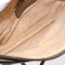 GUCCI GG Supreme Shoulder Bag PVC Beige Gold Auth ep11393-11