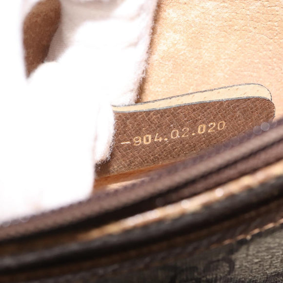 GUCCI GG Supreme Shoulder Bag PVC Beige Gold Auth ep11393