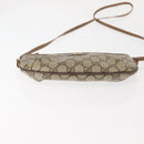 GUCCI GG Supreme Shoulder Bag PVC Beige Gold Auth ep11393-5