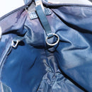 Christian Dior Trotter Canvas Shoulder Bag Navy Silver Auth ep11395-18