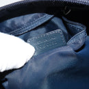 Christian Dior Trotter Canvas Shoulder Bag Navy Silver Auth ep11395-12