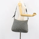 Christian Dior Trotter Canvas Shoulder Bag Navy Silver Auth ep11395-21