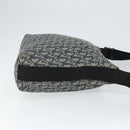 Christian Dior Trotter Canvas Shoulder Bag Navy Silver Auth ep11395-3