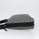 Christian Dior Trotter Canvas Shoulder Bag Navy Silver Auth ep11395-4