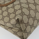 GUCCI GG Supreme Web Sherry Line Tote Bag PVC Beige 56 02 003 Auth ep11398-14