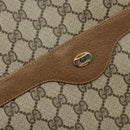 GUCCI GG Supreme Web Sherry Line Tote Bag PVC Beige 56 02 003 Auth ep11398-17